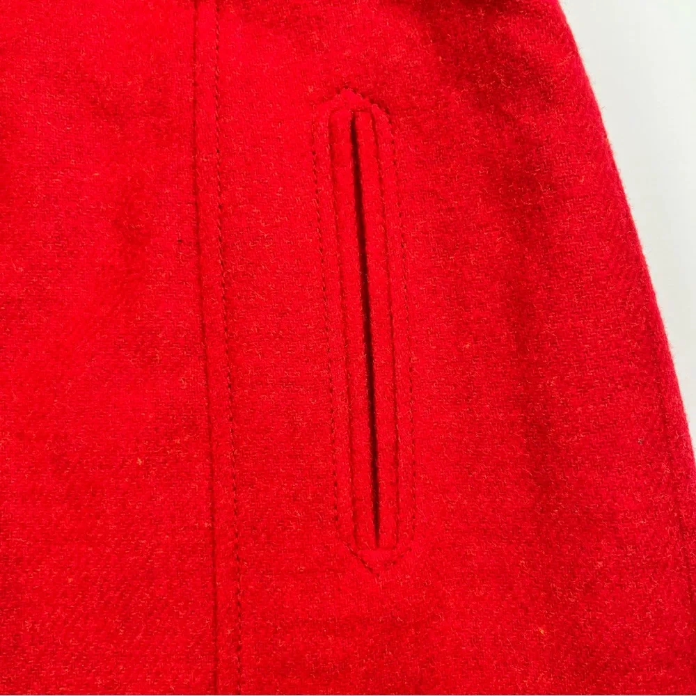 Talbots Red Wool Blend Skirt Women's‎ Size 8